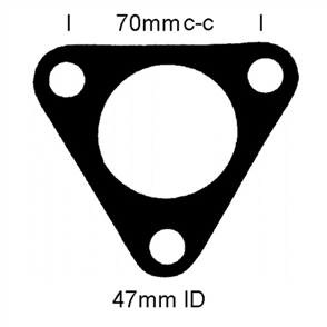 EXHAUST FLANGE GASKET DAIHATSU T1666&T1666A JF124