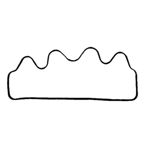 ENGINE PARTS VALVE COVER GASKET JN647
