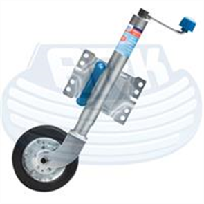 JOCKEY WHEEL SWIVEL 8 INCH RUBBER WHEEL 350KG