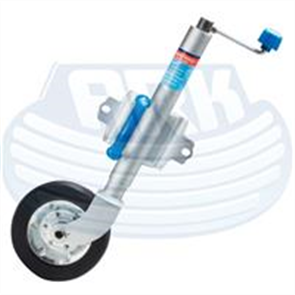 JOCKEY WHEEL SWIVEL 8 INCH RUBBER WHEEL 350KG