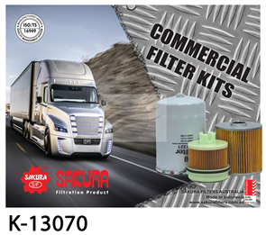 TRUCK FILTER KIT HINO N04C 4.0L 300 TO 07/2011 K-13070