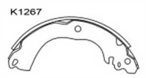 BRAKE SHOES REAR NISSAN CUBE TIIDA NOTE 203