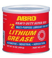 ABRO #2 Super Red Lithium Grease - tin 454g