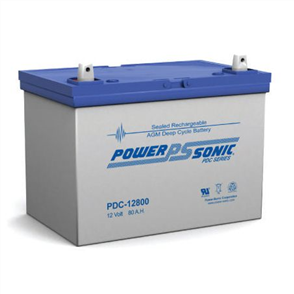 POWERSONIC AGM DEEP CYCLE 12V-80.4A/h