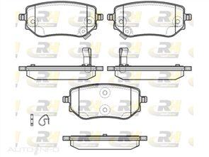 Rear Brake Pads MERCEDES X CLASS RDB1802-02-RH