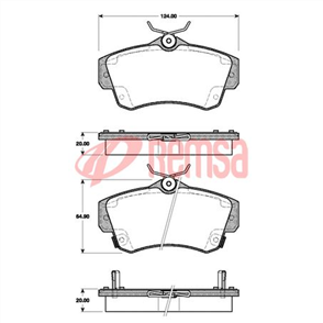 FRONT BRAKE PADS CHRYSLER PT CRUISER