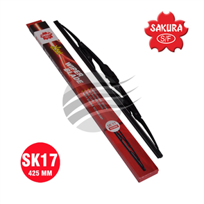 WIPER BLADE 430mm 17 INCH COMPLETE UNIVERSAL HOOK BLADE SK17