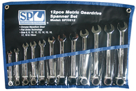 12pc Metric 0º Offset Geardrive Wrench/Spanner Set