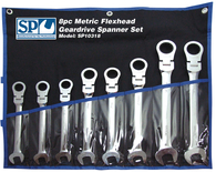 Flexhead Metric Geardrive Spanner Set 