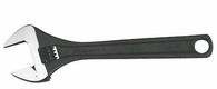 Wide Jaw Premium Adjustable Wrench - Black 