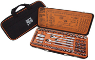 Socket Set 74pc 1/4 & 3/8 Dr Metric/SAE