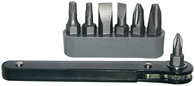 8pc Ratchet Driver Bit Set