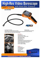 High res Video Borescope with 6mm Camera 