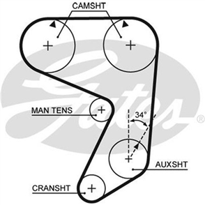 GATES TIMING BELT - 146 X 19MM NEO T T020