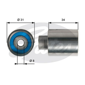 GATES IDLER PULLEY T41239
