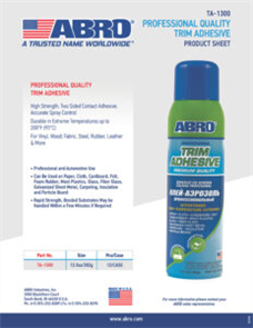 ABRO Professional Quality  Trim Adhesive
