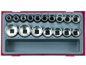 17PC 1/2in  DR. METRIC TC-TRAY 6PT