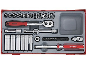 METRIC SOCKET SET TC 1/4DR - TRAY NO 1