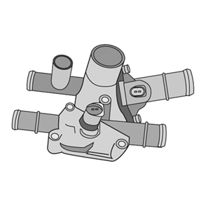TRIDON THERMOSTAT INCLUDES HOUSING & COOLANT SENSOR - 105 DEGREE