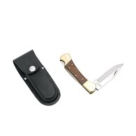 Stock Knife - Single Blade With Leather Pouch 180mm