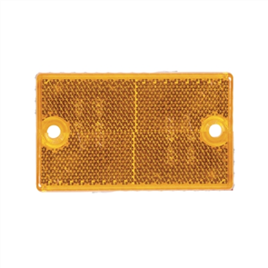 Reflector Rectangle Amber 43 x 72mm - 2 Pce