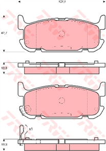 Brake Pad Set (DB1508)