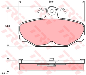 REAR BRAKE PADS SIERRA COSWORTH