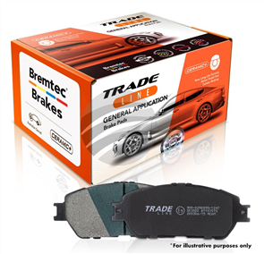 TRADE-LINE FRONT BRAKE PADS SET TOYOTA COROLLA AE111 1.6L BT143TS