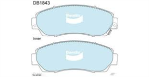 FRONT DISC BRAKE PADS - HONDA ODYSSEY 05-08