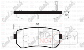 REAR DISC BRAKE PADS - HYUNDAI i20 i30 07- CERAMIC