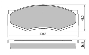 FRONT DISK BRAKE PADS - NISSAN NAVARA D21 CERAMIC 85-93