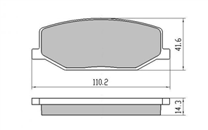 FRONT DISC BRAKE PADS - SUZUKI SJ410 SJ413 4WD 81-