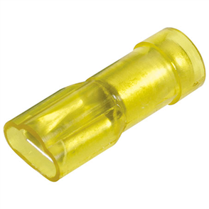 Crimp Terminal Female Blade Yellow Terminal Entry 6.3mm Poly Carbonate