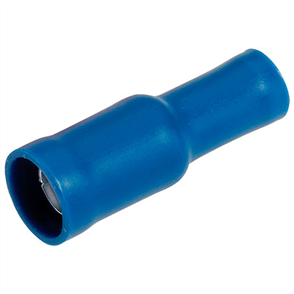 Crimp Terminal Female Bullet Blue Insulated 5mm - 11 Pce