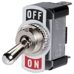 Metal Toggle Switch Off/On SPST (Contacts Rated 20A at 12V)