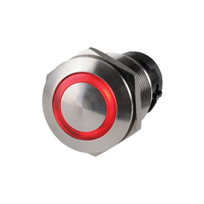 Push Button Switch Off/On SPST Red LED (Contacts Rated 10A @ 15V)
