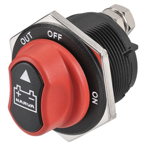 Rotary Battery Master Switch With Removable Keyed Knob 200A (Contacts