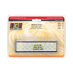 LEDAUT - Multi Volt Reverse Lamp With 35 SMDS Blister Pack With Black