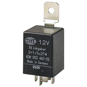 Flasher Relay 12V Electronic 126W (Max) - 5 Terminals