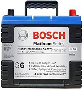 BOSCH S6 AGM STARTING BATTERY -800CCA
