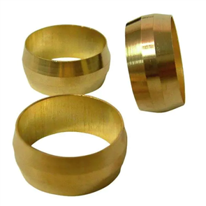 BRASS COMPRESSION SLEEVE 3/8IN