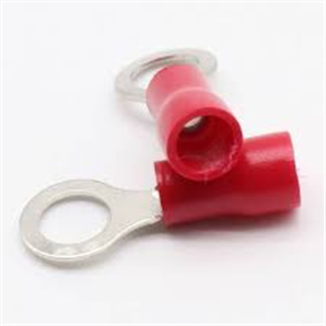 CRIMP 1/4 RING TERMINAL RED (PKT20)