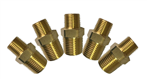 BRASS MALE CONNECTOR 1/4X1/2