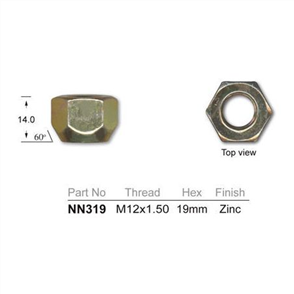 NUTS 1.5MM PACK OF 4