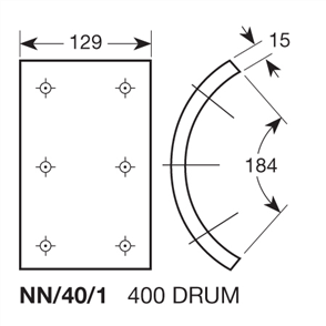 NISSAN UD BRAKE LINING SET