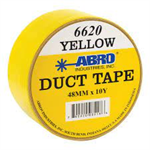 ABRO TAPE DUCT       48mmx10yd YELLOW