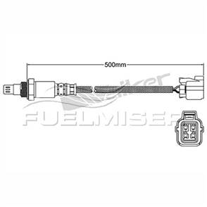 OXYGEN SENSOR DIRECT FIT 4 WIRE 500MM CABLE