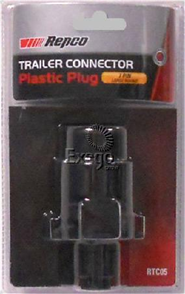 Repco Trailer Plug 7 Pin Large Plastic Round