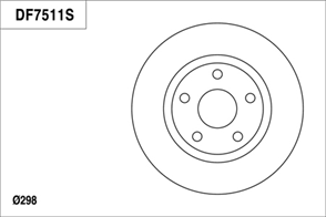 Disc Brake Rotor 298mm x 28 Min