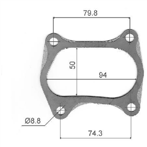 TURBO OUTLET GASKET - TOY 1C/2C/2L/3L